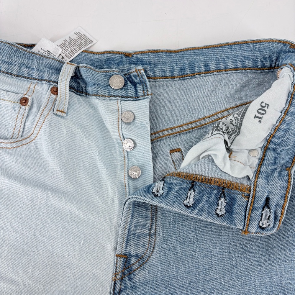 LEVI’S Women's 501 High Rise Two Tone Straight Denim
Jean Shorts - Picture 3 of 12